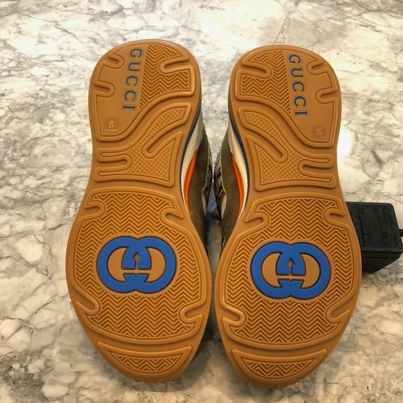 NWT Gucci Ultrapace Leather and Suede Sneaker - Picture 8 of 10